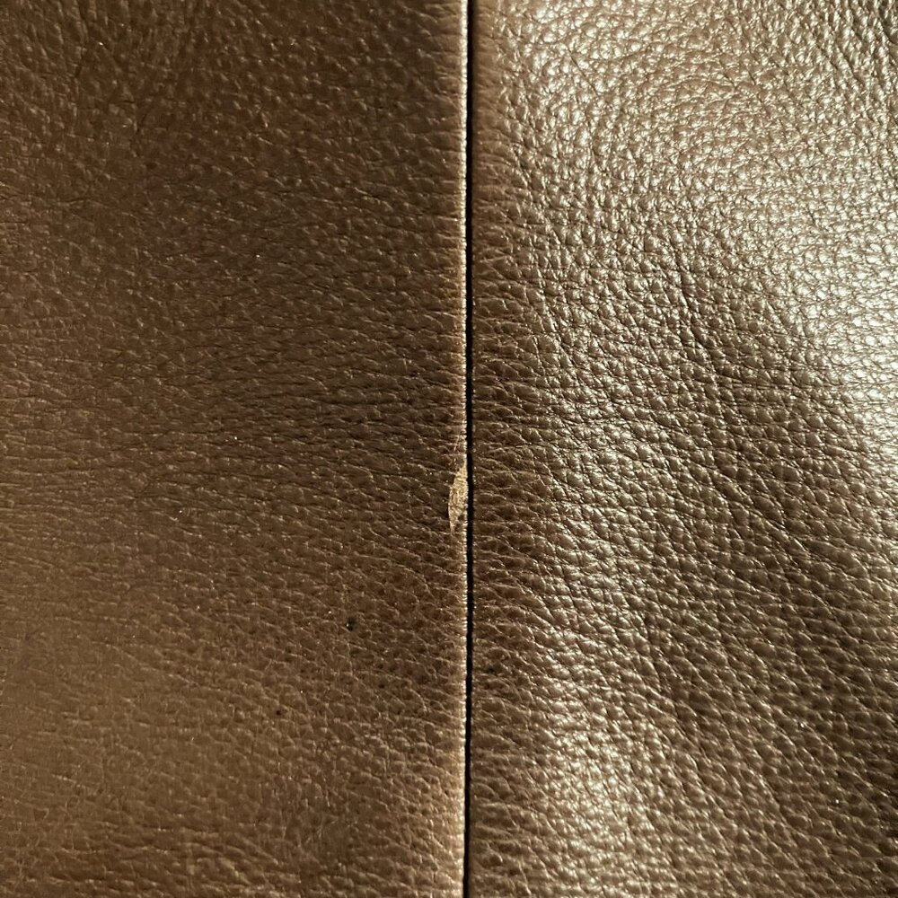 Wilsons Leather Brown Tailored Seam Distressed Pebbled Leather Blazer Jacket - Picture 6 of 10